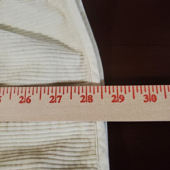 Vtg Orvis Corduroy Button Up Cream Barn Coat Chore Jacket Size S Pockets  Cotton - Picture 13 of 13